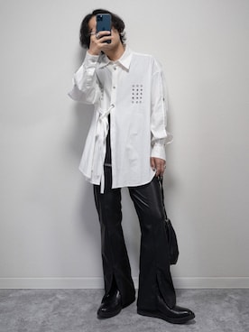「SYU.HOMME/FEMM（シュウ）のアイテム」を使った、心さん（メンズ・164cm）の春コーディネート