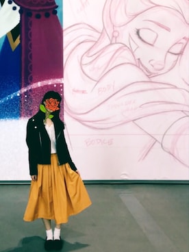 「ベルイエロー」｜「アイテム（ジャケット/アウター）」を使った、みさん（レディース・154cm）の春コーディネート