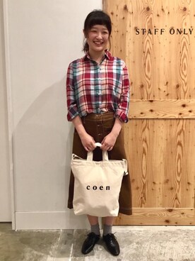 coen 徳永さん(レディース・165cm)の秋コーディネート