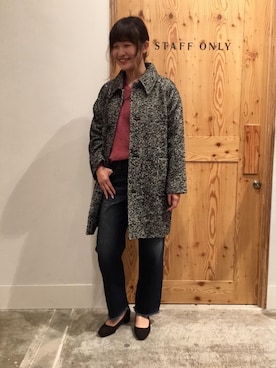 「coenスタッフスタイリング」｜「アイテム（パンプス）」を使った、coen 徳永さん（レディース・165cm）の秋コーディネート