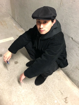 「アイテム（スリッポン）」を使った、Takuya 🐄さん（メンズ・174cm・20代）の冬コーディネート