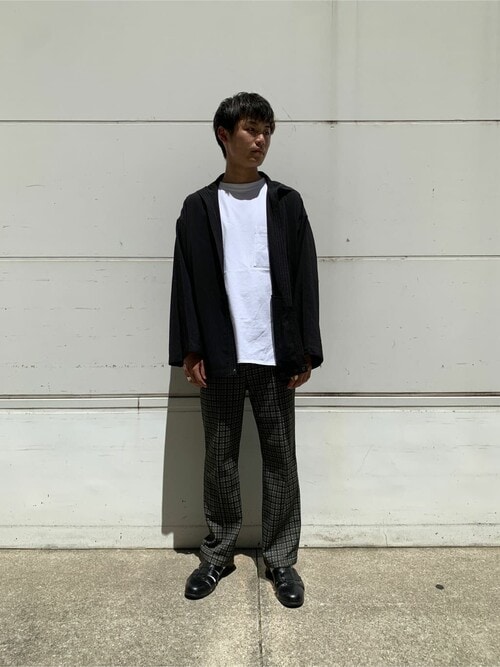 シャドーチェックトラックパンツ（その他パンツ）｜PUBLIC TOKYO