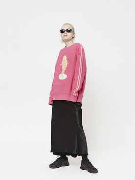 「MTM」｜「アイテム（スウェット）」を使った、CLIFさん（レディース・171cm）の夏コーディネート