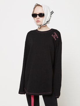 「アイテム（マフラー）」を使った、CLIFさん（レディース・171cm）の夏コーディネート