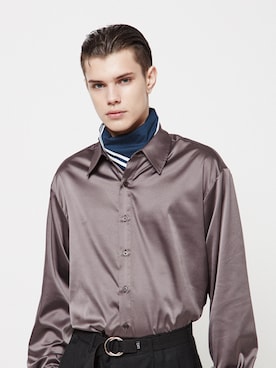 「アイテム（マフラー）」を使った、CLIFさん（メンズ・185cm）の夏コーディネート