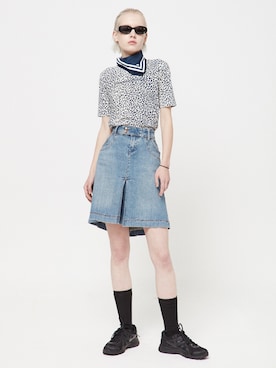 「アイテム（マフラー）」を使った、CLIFさん（レディース・171cm）の夏コーディネート