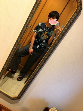 「H&M」｜「アイテム（サンダル）」を使った、Goenji@相互フォローさん（メンズ・171cm・20代）の夏コーディネート