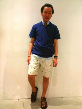 「SCOTCH & SODA（スコッチ アンド ソーダ）のアイテム（チノパンツ）」を使った、トミーさん（メンズ・165cm）の春コーディネート