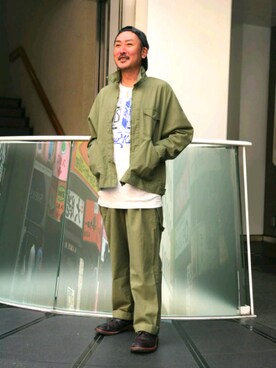 「uncut bound」｜「アイテム（ジャケット/アウター）」を使った、トミーさん（メンズ・165cm）の秋コーディネート