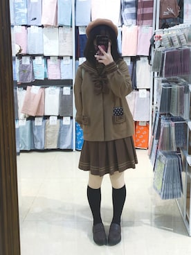 「JK」｜「アイテム（その他）」を使った、澈さん（レディース・155cm）の冬コーディネート