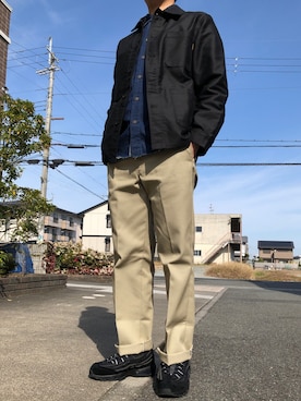 「CDG（シーディージー）のアイテム（その他アウター）」を使った、僕の趣味Channelさん（メンズ・178cm）の秋コーディネート