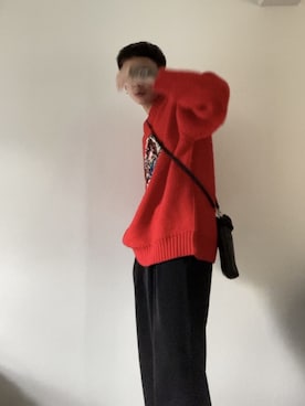 「doublet（ダブレット）のアイテム（ニット/セーター）」を使った、nao_kashさん（メンズ・168cm）の冬コーディネート