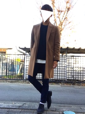 「DIESEL（ディーゼル）のDZ439700QQQ（アナログ腕時計）」を使った、ざっきーさん（メンズ・170cm）の冬コーディネート