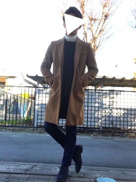 「DIESEL（ディーゼル）のDZ439700QQQ（アナログ腕時計）」を使った、ざっきーさん（メンズ・170cm）の冬コーディネート