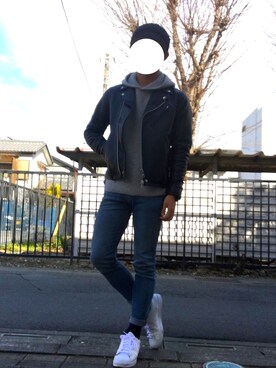 「DIESEL（ディーゼル）のDZ439700QQQ（アナログ腕時計）」を使った、ざっきーさん（メンズ・170cm）の冬コーディネート