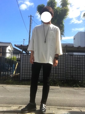 「STUDIOUS（ステュディオス）のアイテム（スニーカー）」を使った、ざっきーさん（メンズ・170cm）の春コーディネート