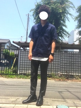 「ユナイテッドアローズ」｜「アイテム（アナログ腕時計）」を使った、ざっきーさん（メンズ・170cm）の夏コーディネート