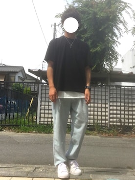 「DIESEL（ディーゼル）のDZ439700QQQ（アナログ腕時計）」を使った、ざっきーさん（メンズ・170cm）の夏コーディネート