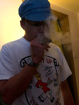 「MUHLBAUER（ミュールバウアー）のアイテム」を使った、Tomo Horsanさん（メンズ・174cm）の夏コーディネート