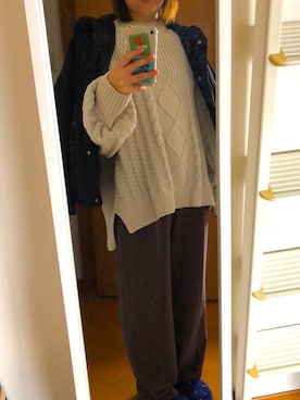 「Jayro（ジャイロ）のアイテム（トップス）」を使った、minamiさん（レディース・155cm）の冬コーディネート