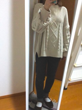 「Jayro（ジャイロ）のアイテム（トップス）」を使った、minamiさん（レディース・155cm）の冬コーディネート