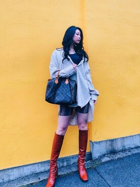 「FIG&VIPER（フィグアンドバイパー）のアイテム（パンツ）」を使った、nonoさん（レディース・163cm）の春コーディネート