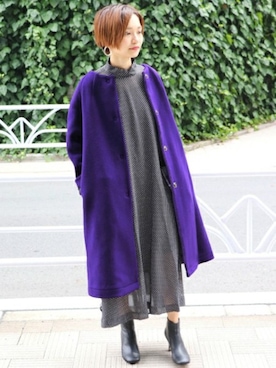 「LONDON TRADITION（ロンドントラディション）のアイテム」を使った、nakamuraさん（レディース・158cm）の秋コーディネート