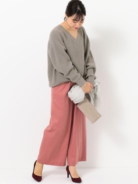 大山 栞さん（レディース・164cm）の秋コーディネート