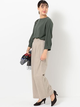 大山 栞さん（レディース・164cm）の秋コーディネート