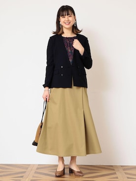 大山 栞さん（レディース・164cm）の冬コーディネート