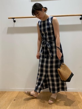 大山 栞さん（レディース・164cm）の夏コーディネート