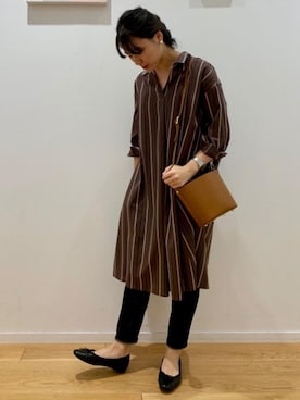 「ONE-PIECE」｜大山 栞さん（レディース・164cm）の夏コーディネート