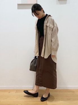 大山 栞さん（レディース・164cm）の秋コーディネート