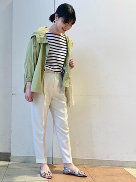「マウンテンパーカ」｜大山 栞さん（レディース・164cm）の春コーディネート