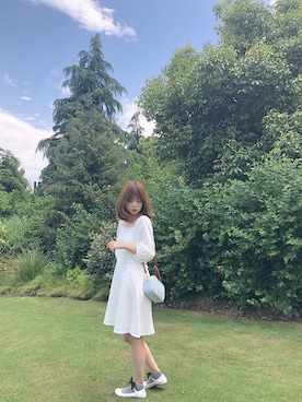 「RUBY AND YOU（ルビーアンドユー）のアイテム（连衣裙、ホワイト系）」を使った、audrey babyさん（レディース）の春コーディネート