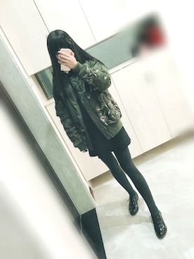 「LILY BROWN（リリーブラウン）のアイテム（ピーコート）」を使った、snow格格さん（レディース・159cm）の冬コーディネート