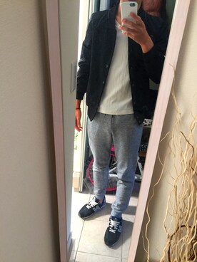 「ZARA（ザラ）のアイテム（スタジャン）」を使った、マロンさん（メンズ・175cm）の秋コーディネート