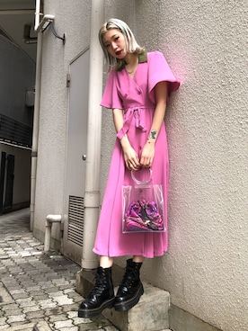 Jouetie ジュエティ の ノーカラーダブルボタンワンピース ワンピース Wear