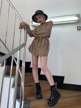 DAIAさん（レディース・165cm）の冬コーディネート