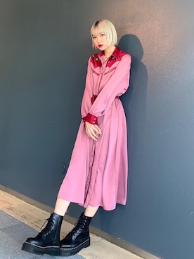 「アイテム（ワンピース/ドレス）」を使った、DAIAさん（レディース・166cm・20代）の秋コーディネート