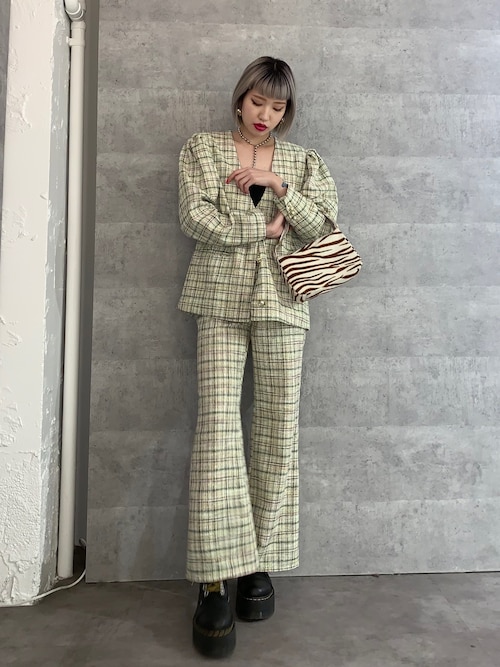 セール】パワショルノーカラージャケット（ノーカラージャケット