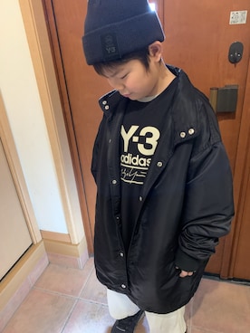 「Y-3（ワイスリー）のアイテム（その他）」を使った、ななしくんさん（メンズ・179cm）の冬コーディネート