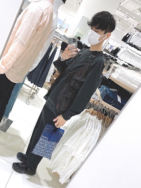 「LOGOS（ロゴス）のアイテム（トップス）」を使った、ケイさん（メンズ・171cm）の春コーディネート