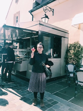 「COACH」｜「アイテム（ブルゾン）」を使った、SuzyIvyさん（レディース・160cm）の春コーディネート