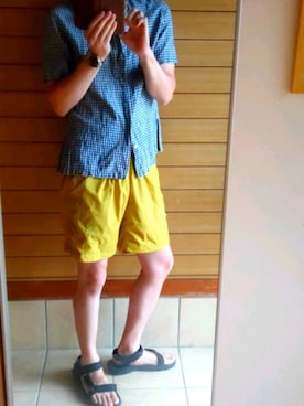 「うみ」｜ナンさんさん（メンズ・180cm）の夏コーディネート
