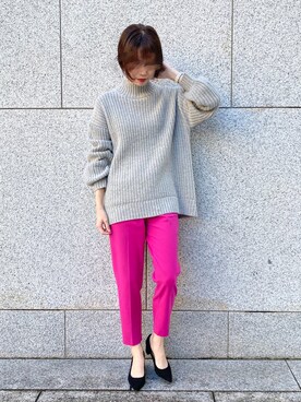 「MARC JACOBS（マークジェイコブス）のアイテム」を使った、りょうさん（レディース・162cm）の冬コーディネート