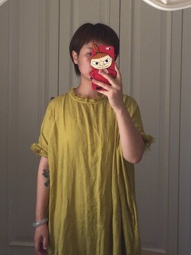 「a koloni（コロニー）のアイテム」を使った、優悠酱さん（レディース・159cm）の夏コーディネート