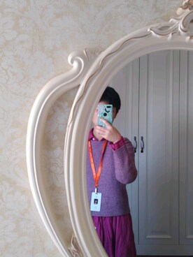 「a koloni（コロニー）のアイテム」を使った、優悠酱さん（レディース・159cm）の冬コーディネート