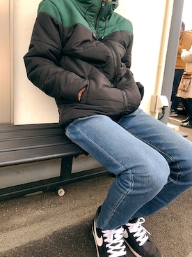 「neos（ネオス）のアイテム（ダウンジャケット/コート）」を使った、TPさん（メンズ・177cm）の冬コーディネート