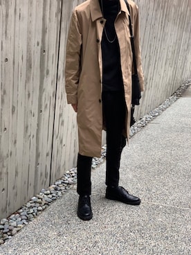 「URBAN RESEARCH（アーバンリサーチ）のアイテム（トレンチコート）」を使った、TPさん（メンズ・177cm）の秋コーディネート